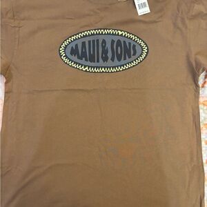 Maui and Sons Brown Short Sleeve Tee